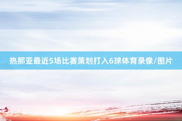 热那亚最近5场比赛策划打入6球体育录像/图片