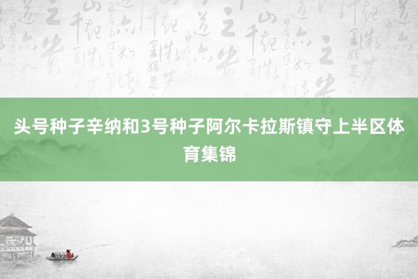 头号种子辛纳和3号种子阿尔卡拉斯镇守上半区体育集锦