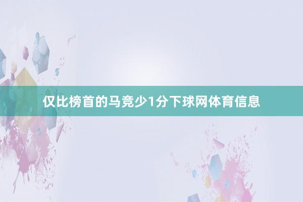 仅比榜首的马竞少1分下球网体育信息