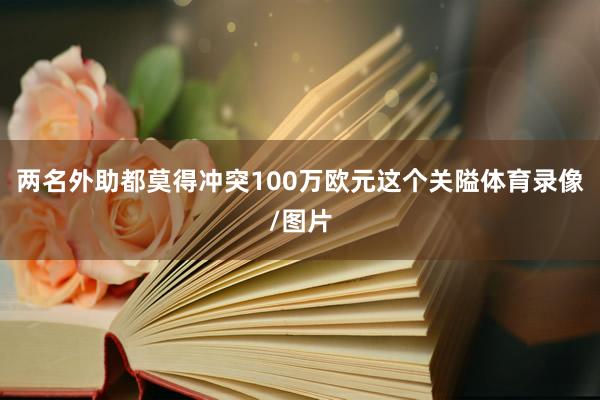 两名外助都莫得冲突100万欧元这个关隘体育录像/图片